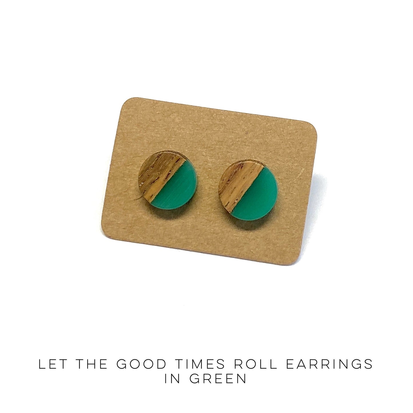 Let The Good Times Roll Earrings in Green