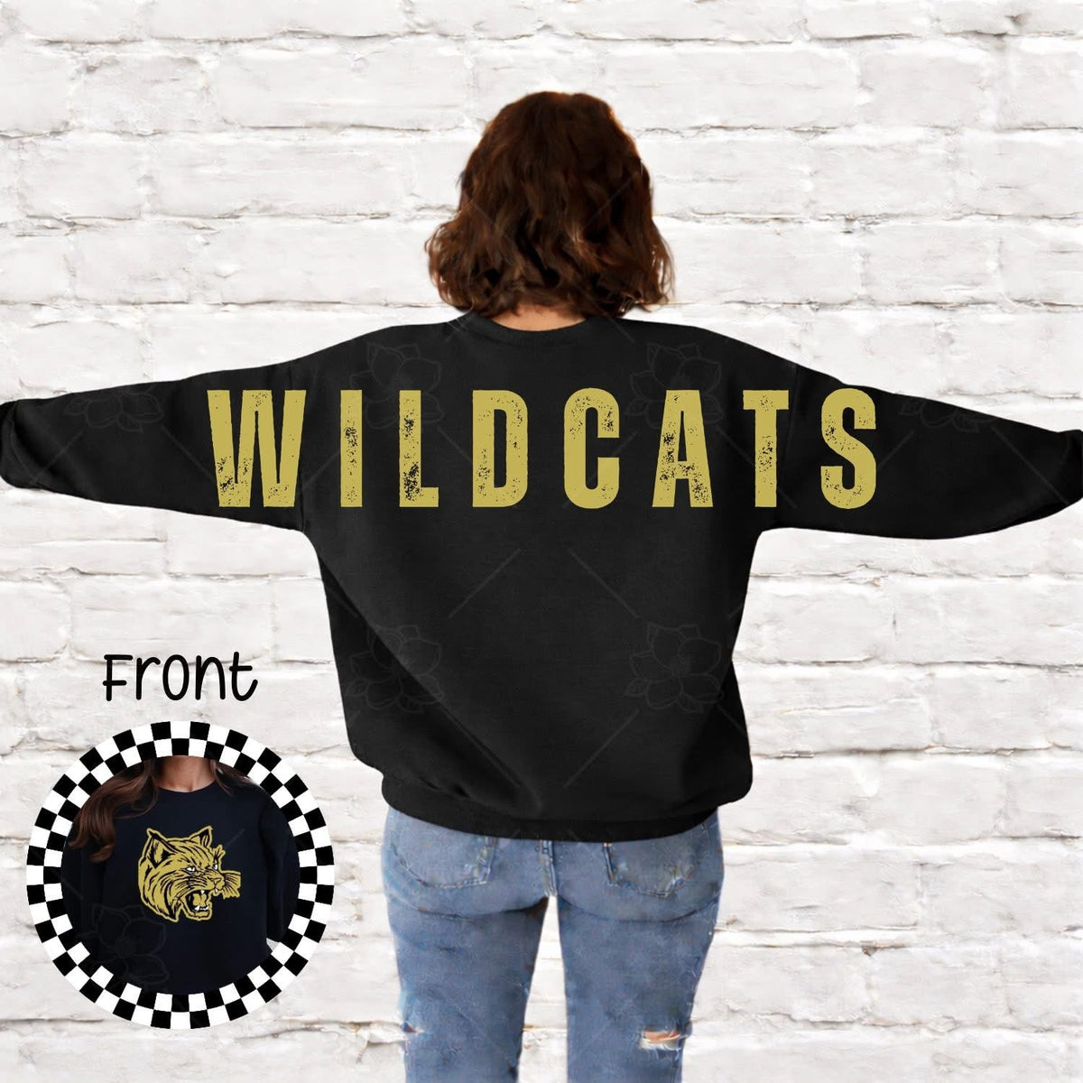 Custom Oversized Vintage Mascot Sweatshirt