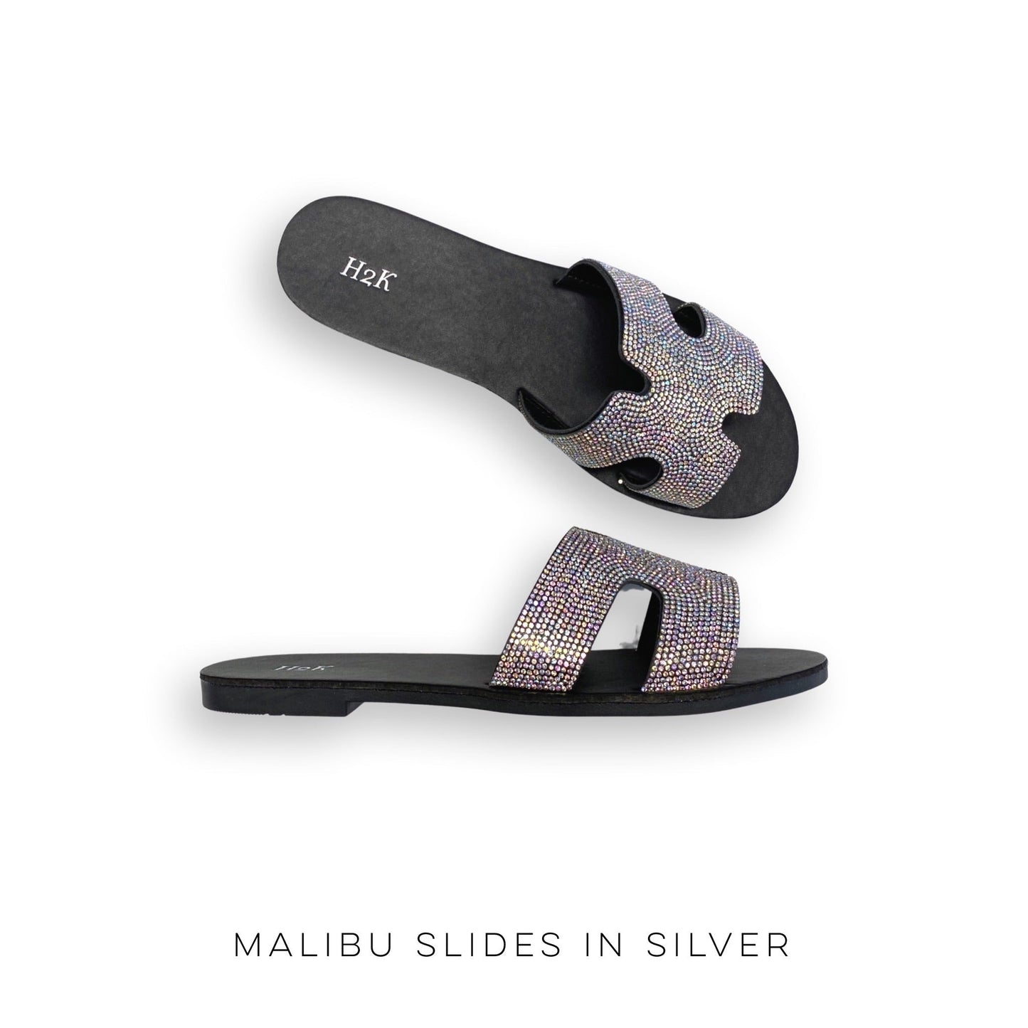 Malibu Slides in Silver