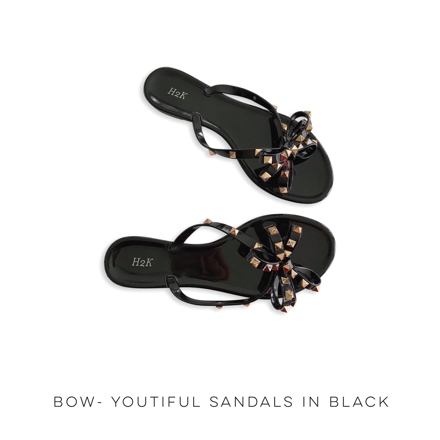 Bow-Youtiful Sandals in Black