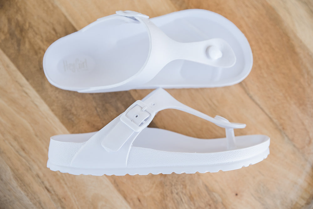 My White Jet Ski Sandals