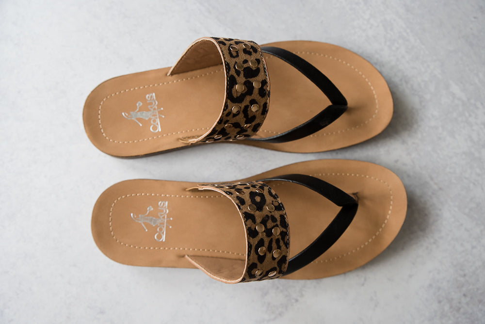 Good Luck Sandals in Leopard