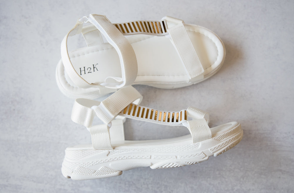 On The Move Sandals in White