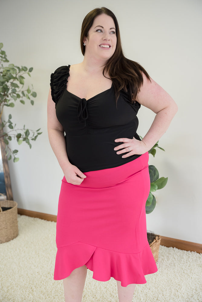 One More Dance Skirt in Fuchsia