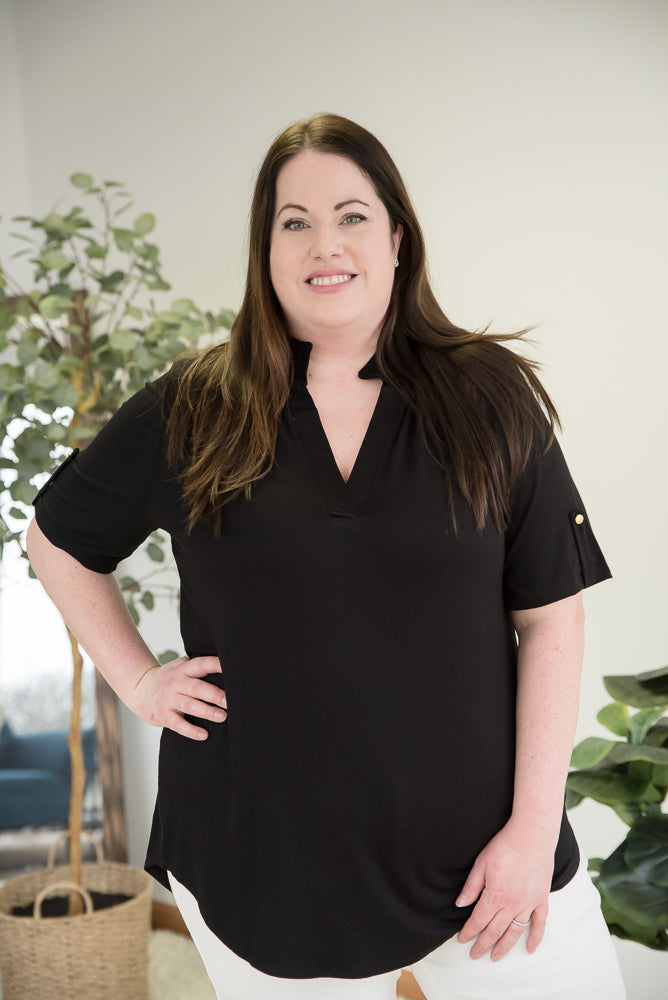 Counting on You Top in Black