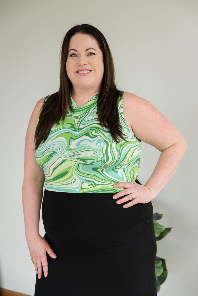 The Ripple Effect Sleeveless Top