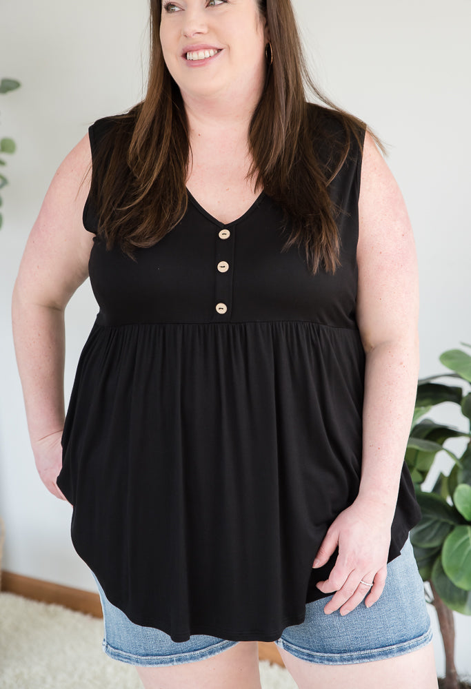 Keepin' Up Tank in Black