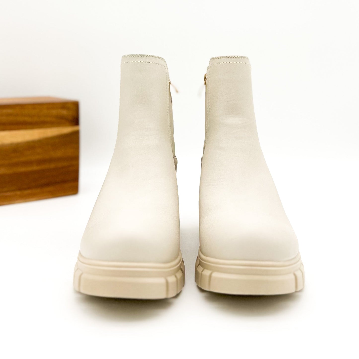 Corkys As If Ankle Boot in Ivory