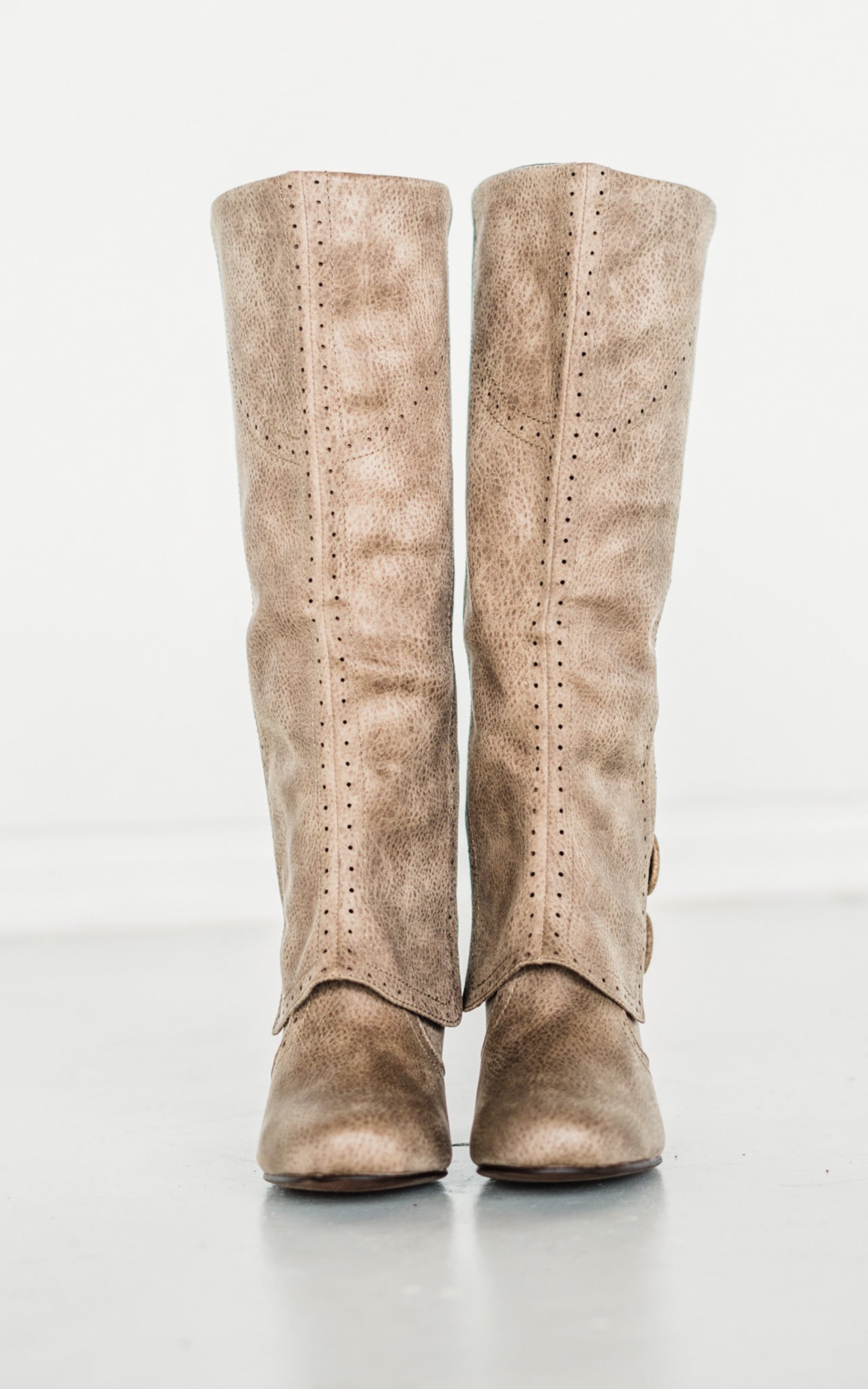 Not Rated B Dad Boots in Taupe