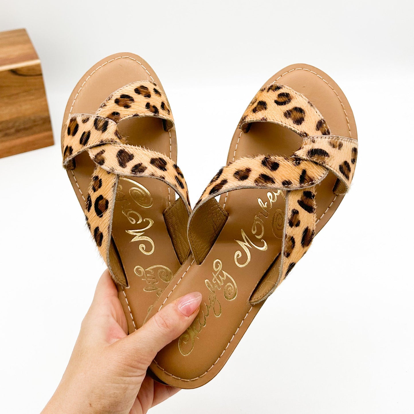 Naughty Monkey Conga Sandal in Leopard