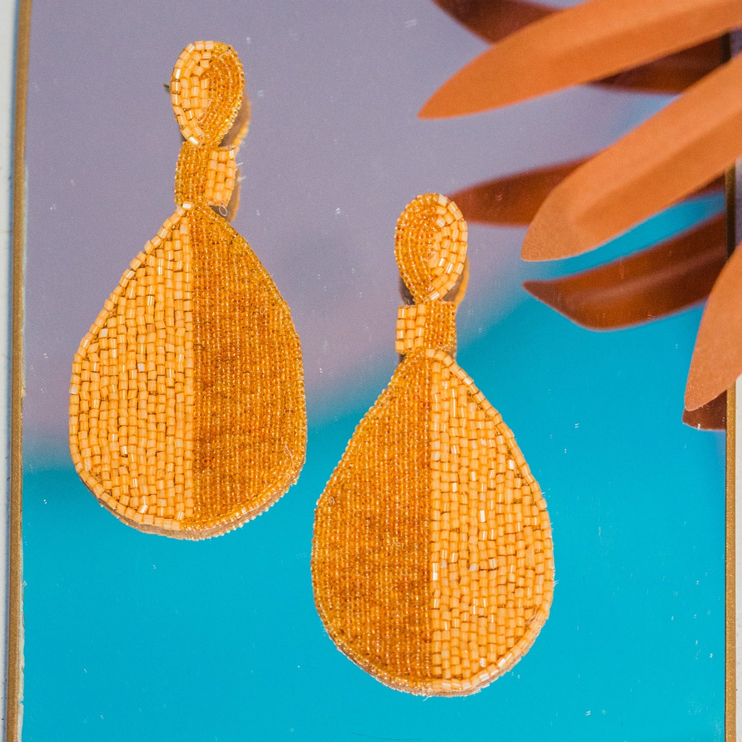 Mustard Seed Bead Earrings