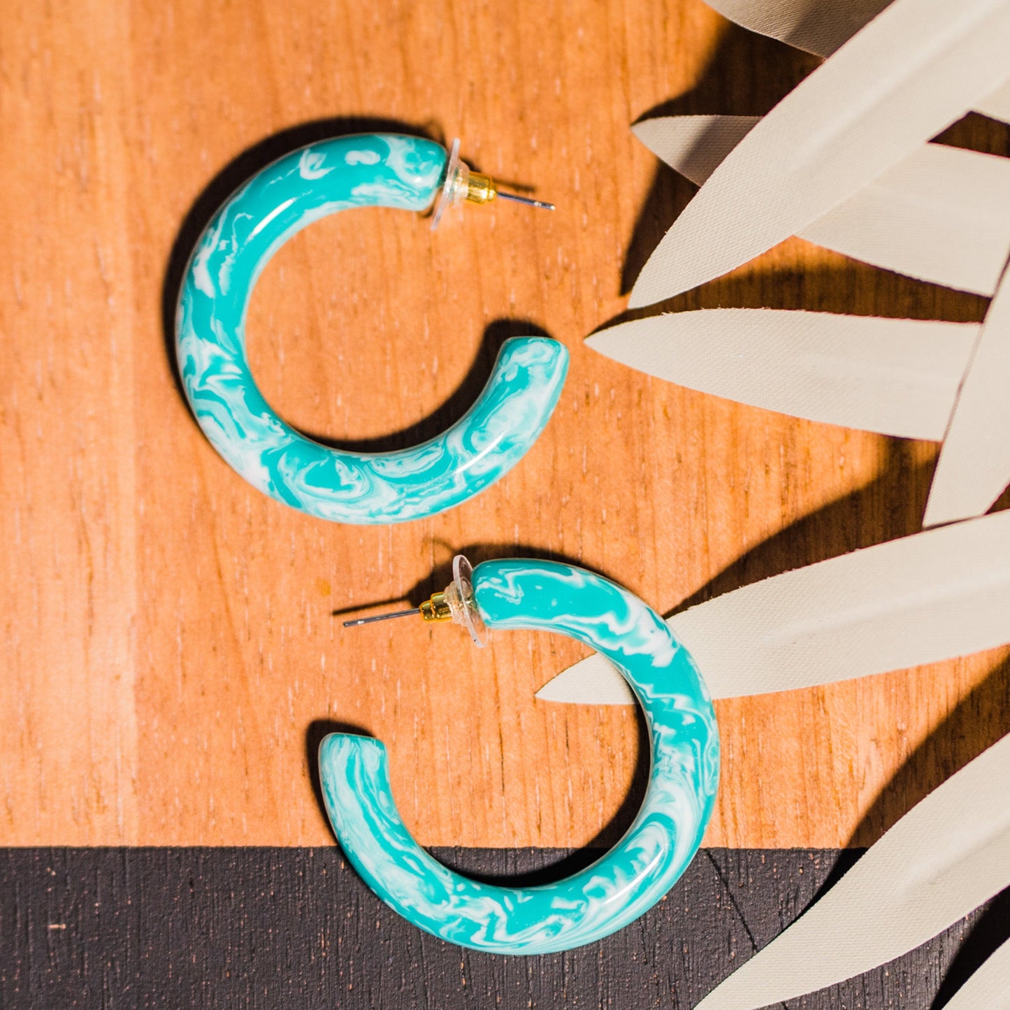Marbled Green Hoops