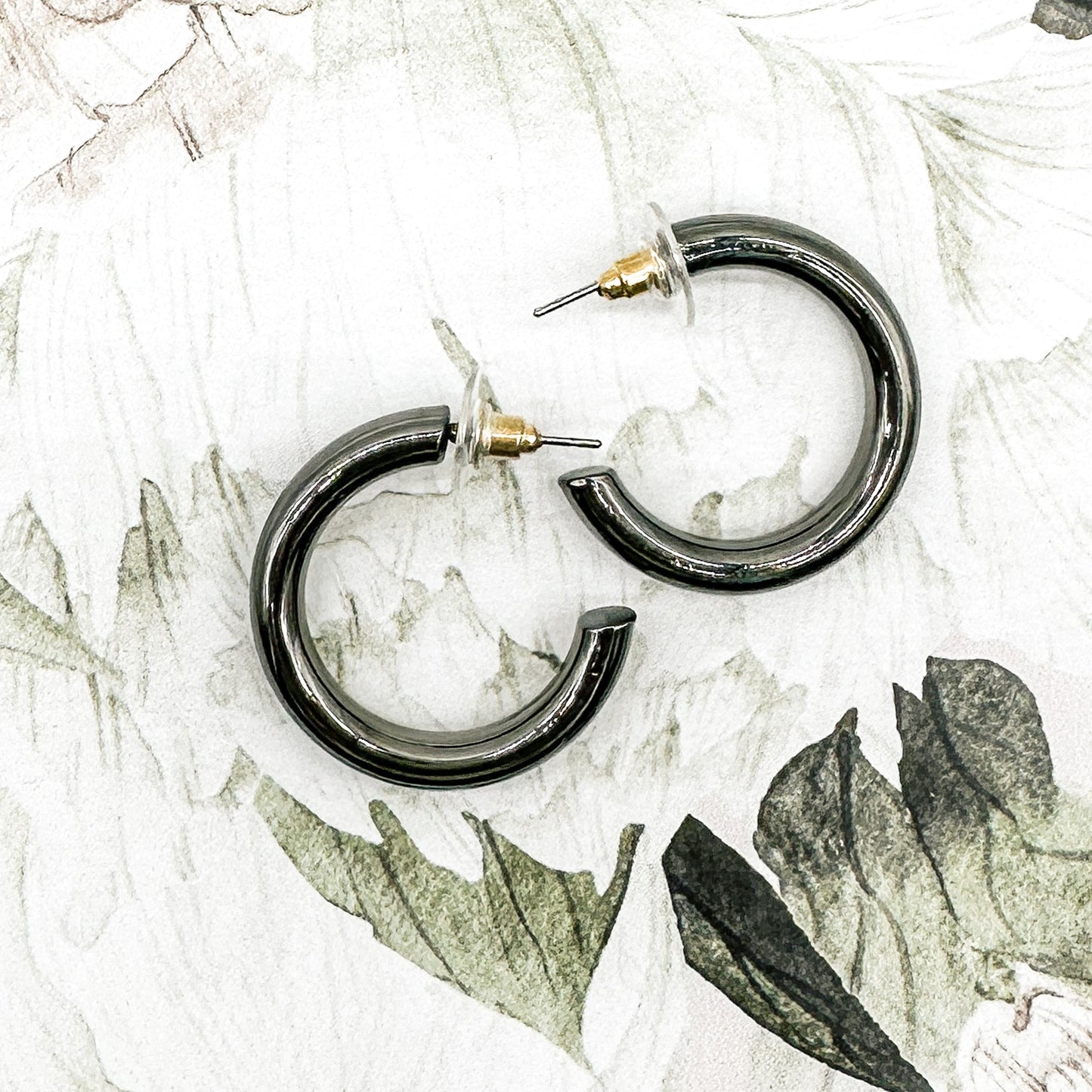 Grey Metallic Hoop