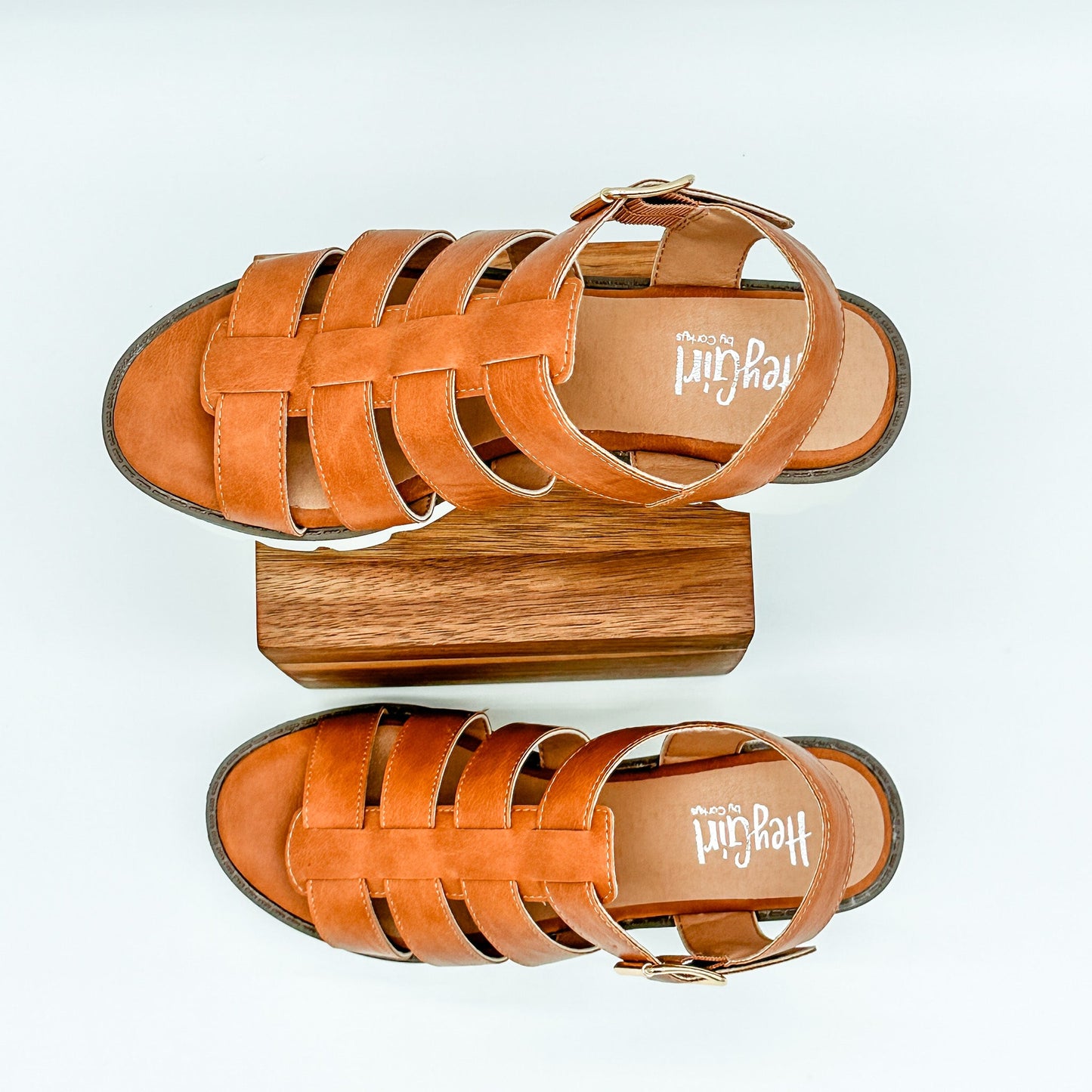 Corkys Fisher Sandal in Cognac