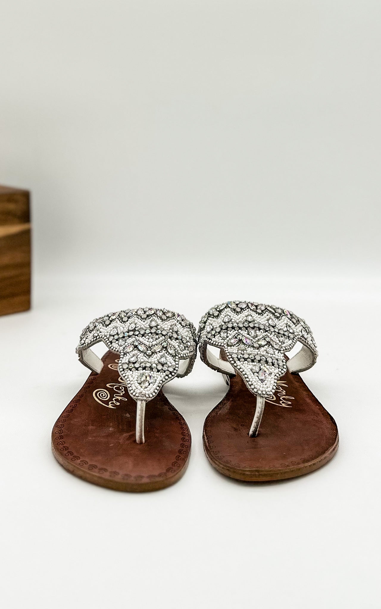Naughty Monkey Loving U Sandals in White
