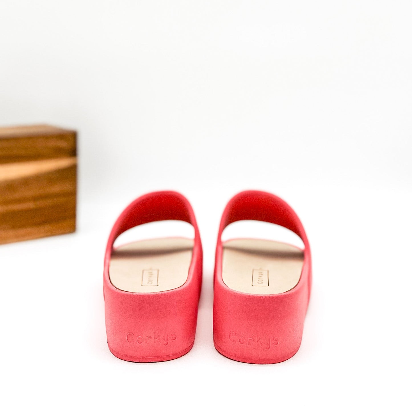 Corkys Popsicle Slide Sandals in Coral