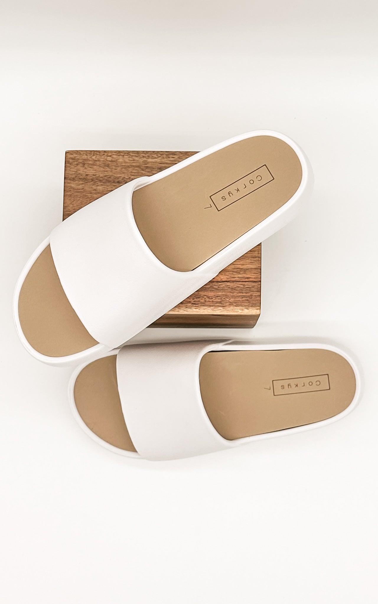 Corkys Popsicle Slides in White