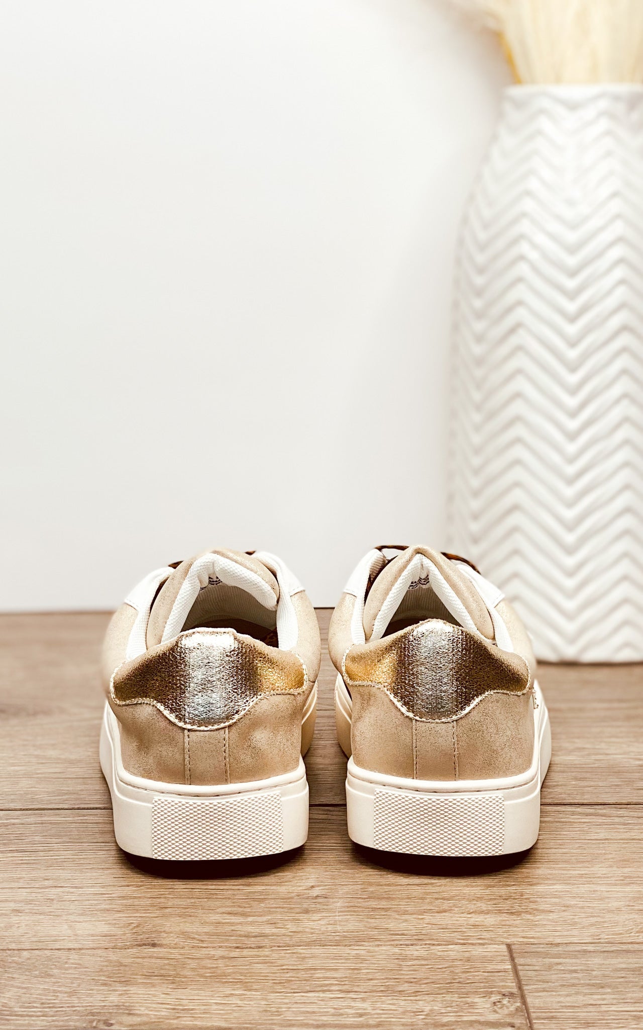 Corkys Supernova Sneaker in Gold Metallic