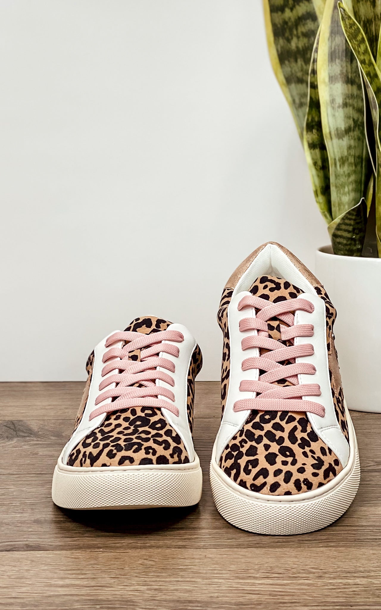Corkys Supernova Sneaker in Rose Gold Leopard