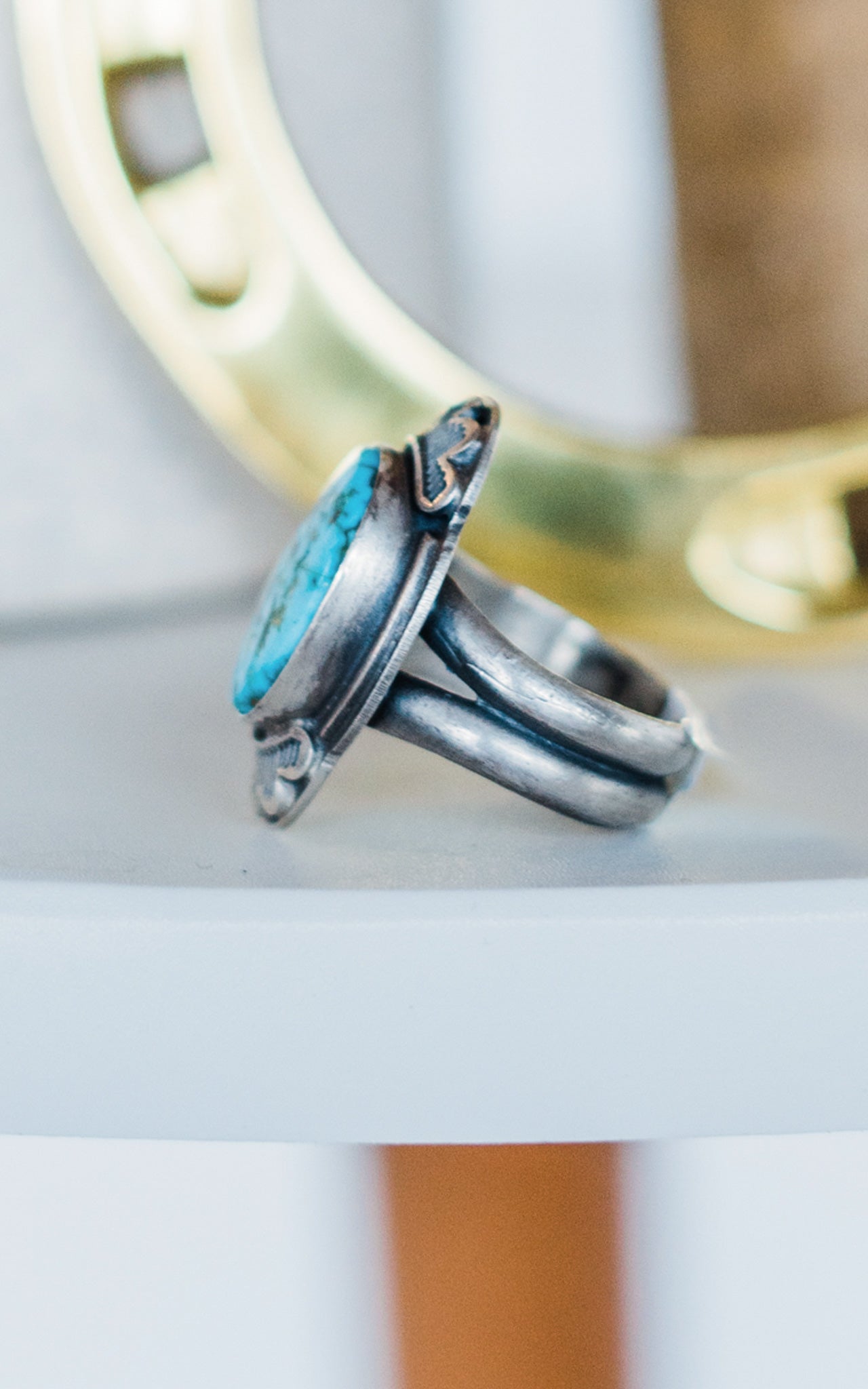 Tony Yazzie Kingman Turquoise Ring