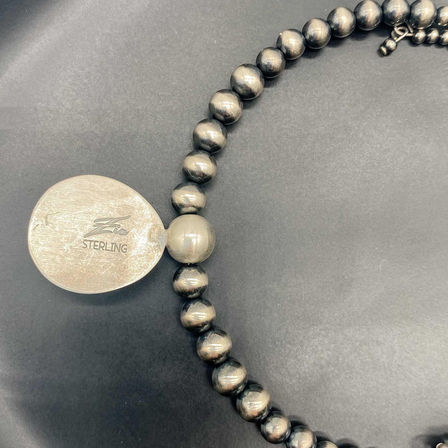 Tony Yazzie Kingman Turquoise and Navajo Pearl Necklace