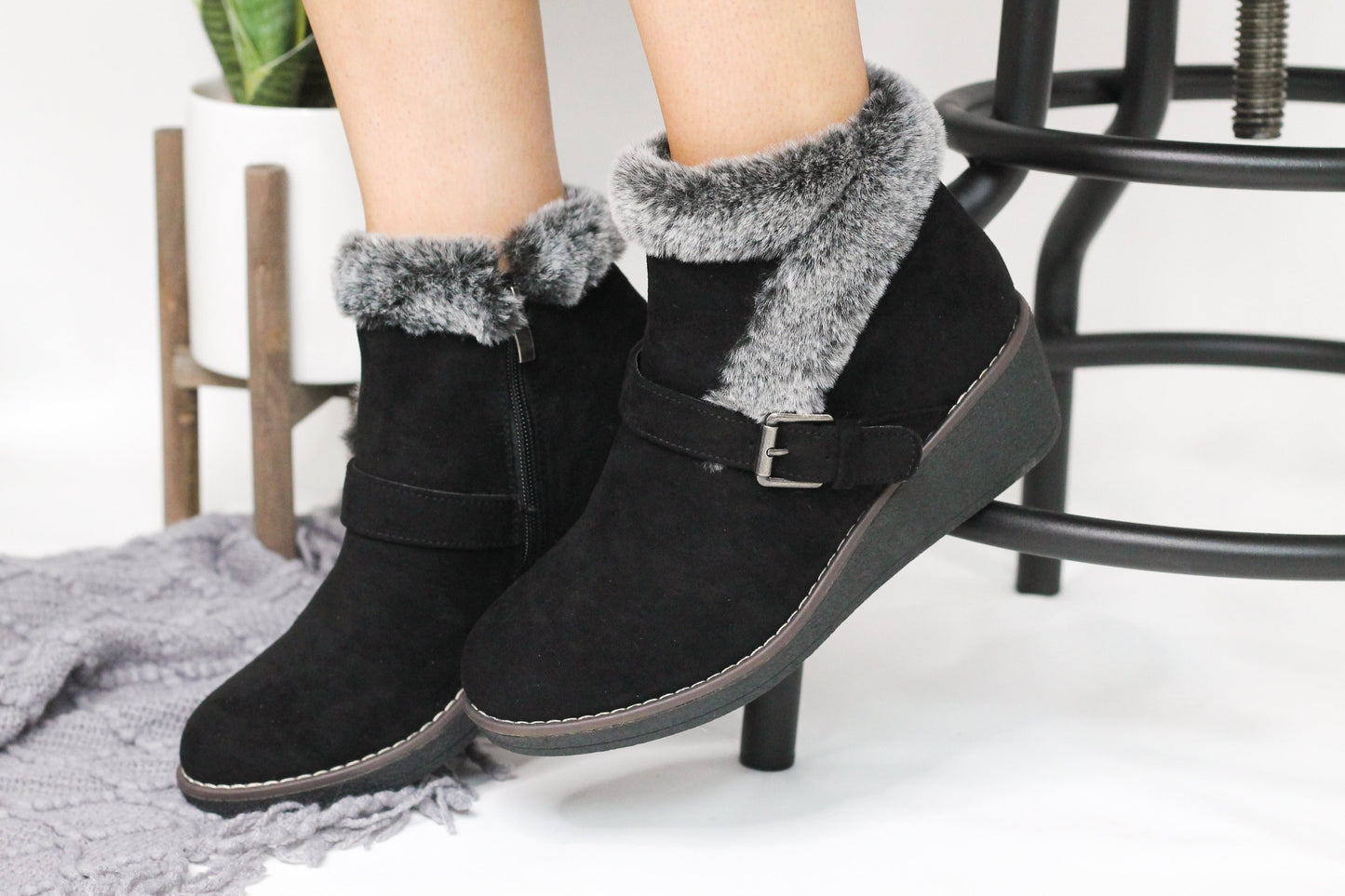 Corky's Chilly Booties in Black