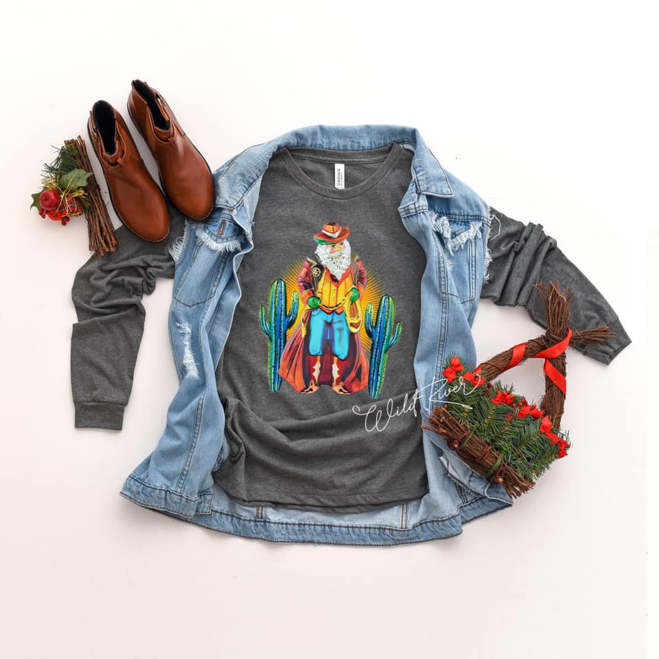 Cowboy Santa Long Sleeve