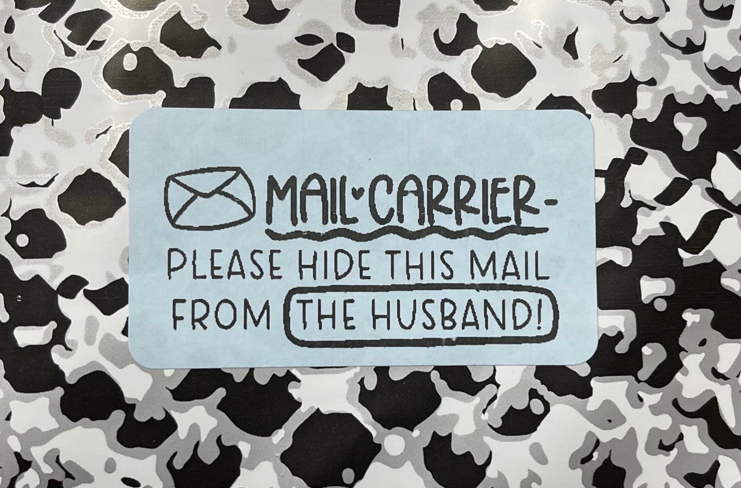 Hide From Husband 2.25x1.25 Thermal Label(25,50,100,500)