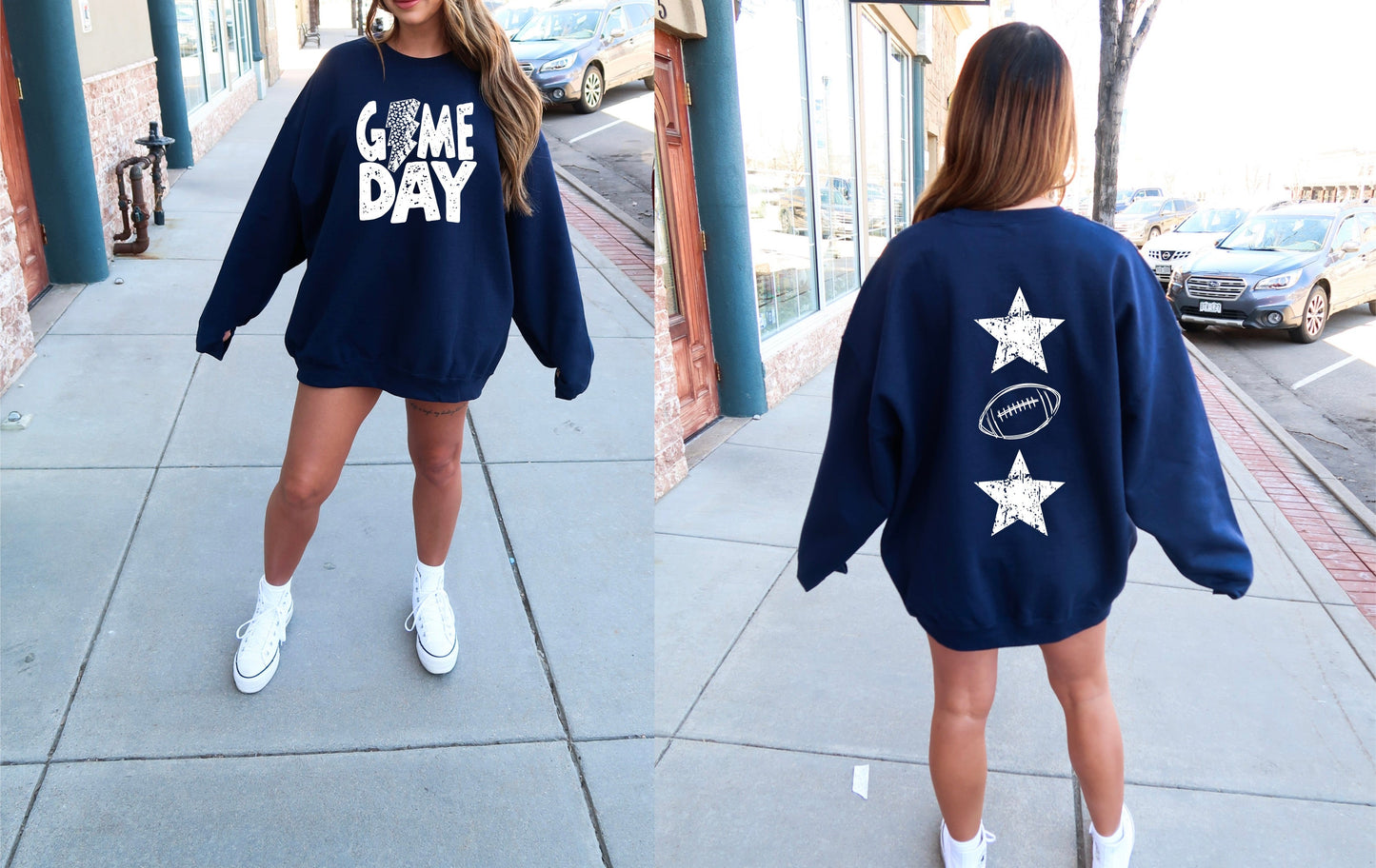 Game Day Sweatshirt Football - Multiple Color Options
