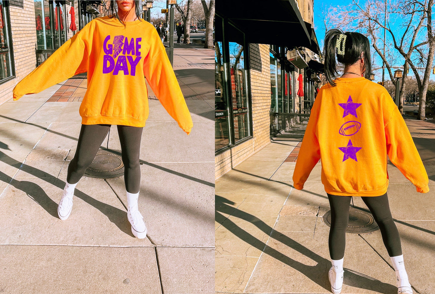 Game Day Sweatshirt Football - Multiple Color Options