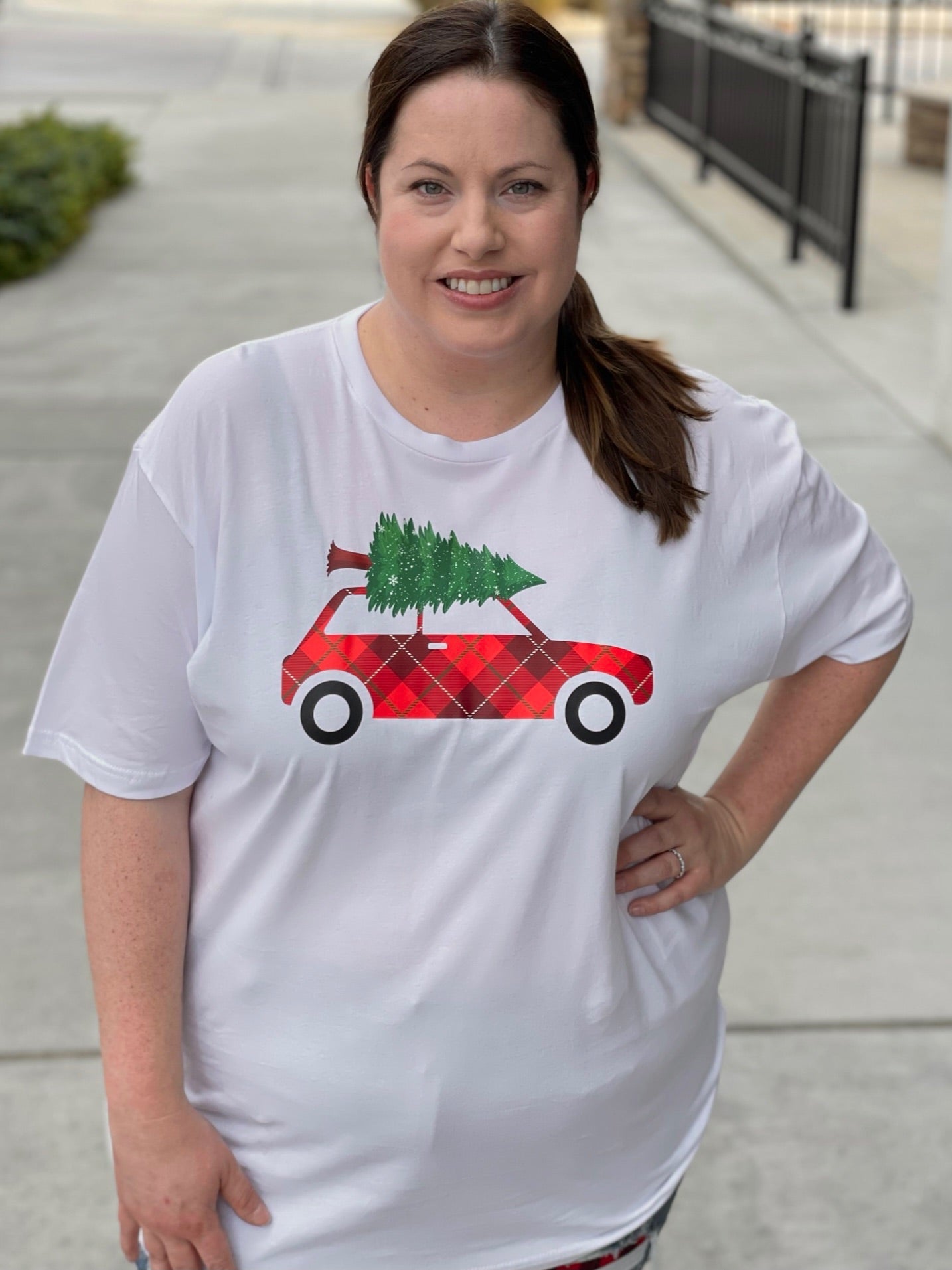 Bringing Home the Tree Graphic Tee