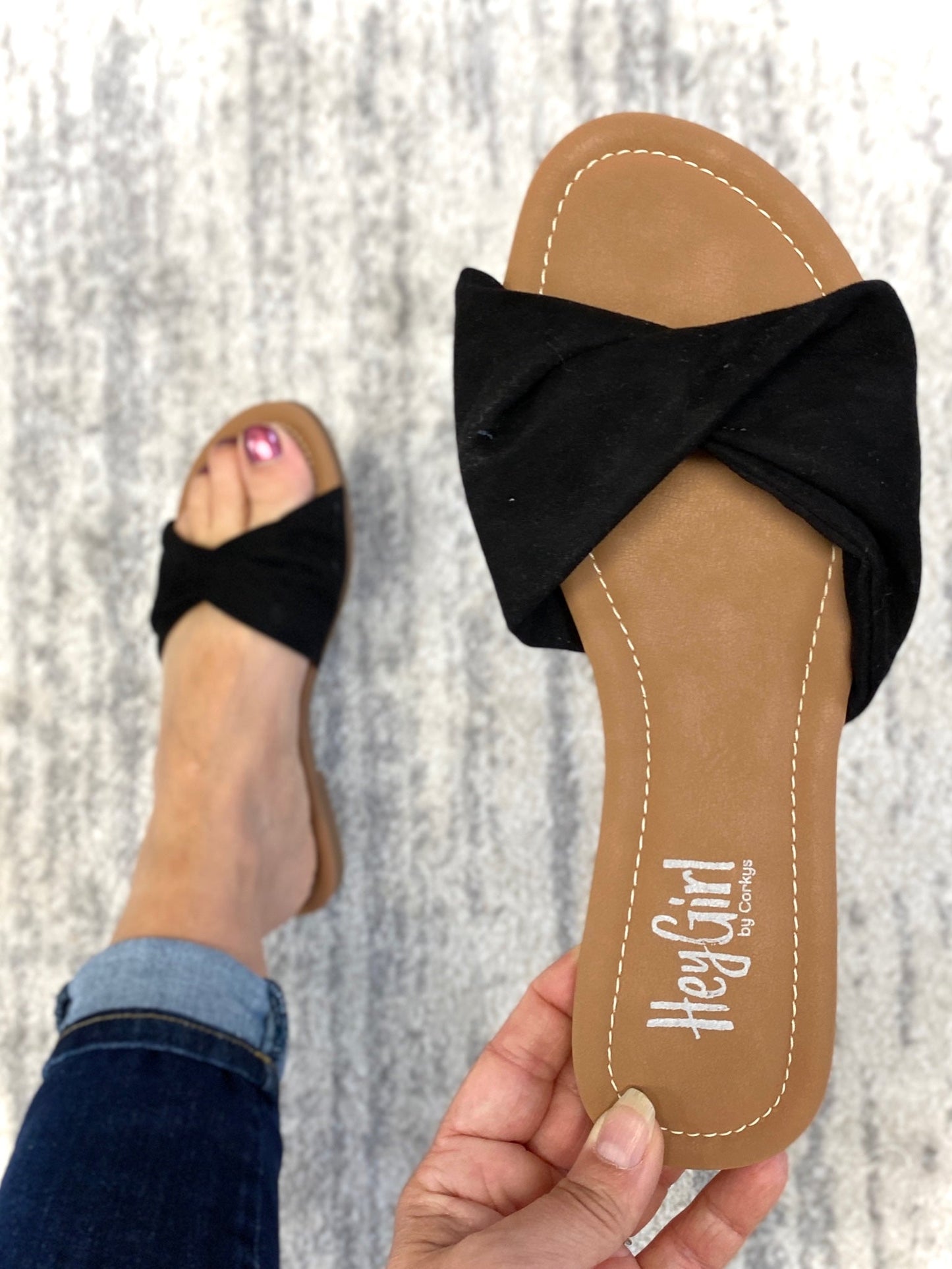 Lemonade Sandals in Black