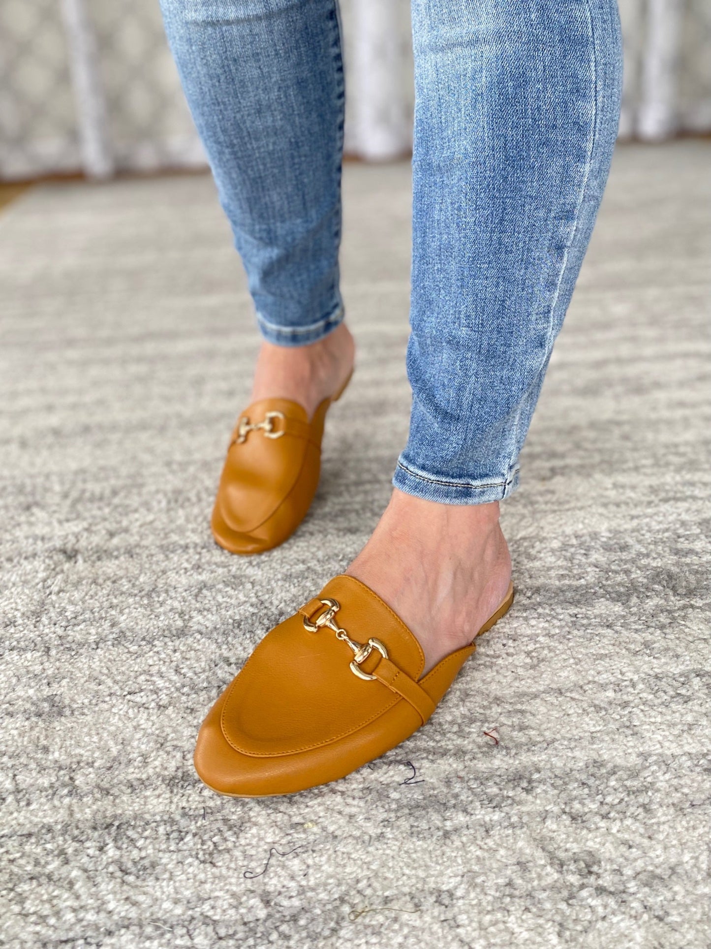 Honey Buckle Rollasole Mules