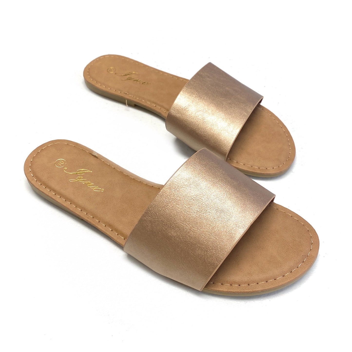 All Natural Slides in Rose Gold