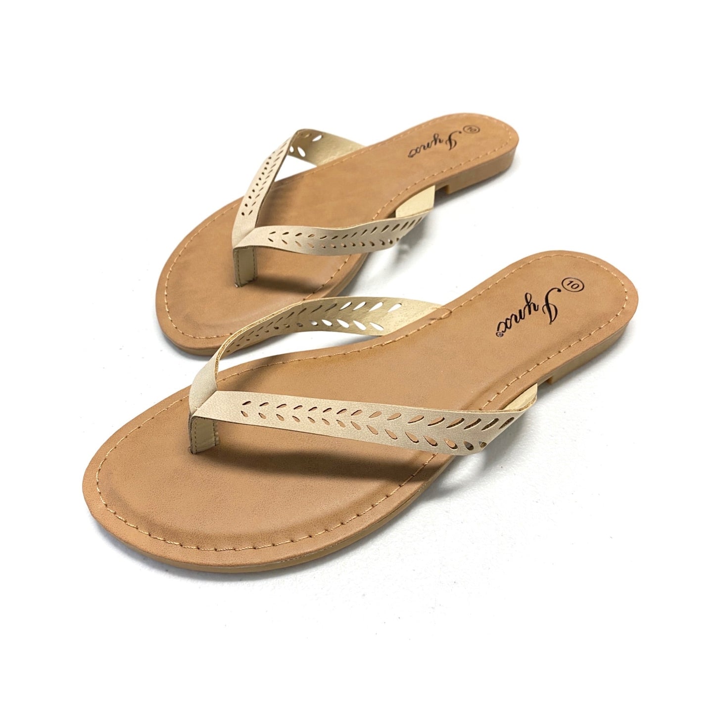 Nothing But Neutral Laser Cut Sandals