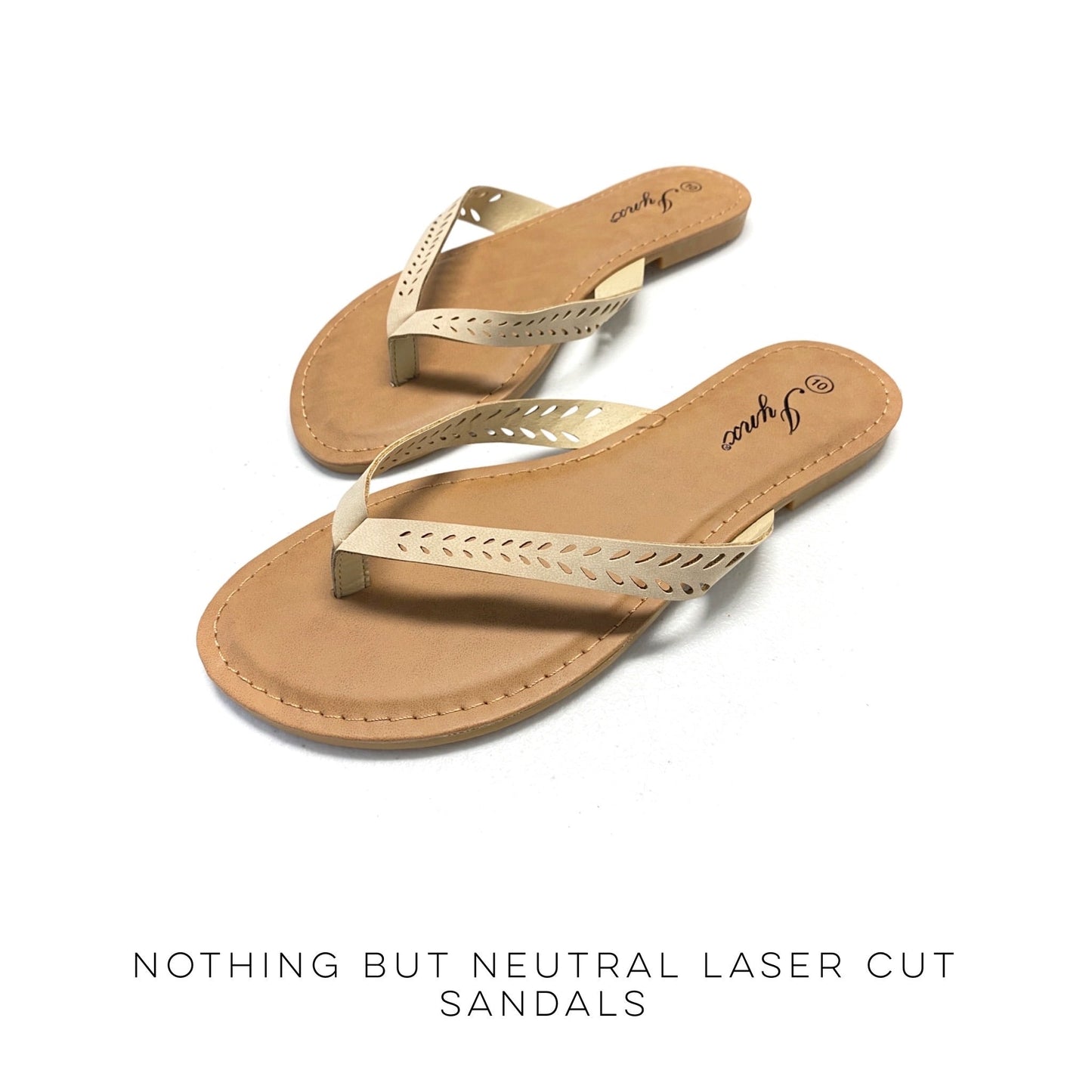 Nothing But Neutral Laser Cut Sandals