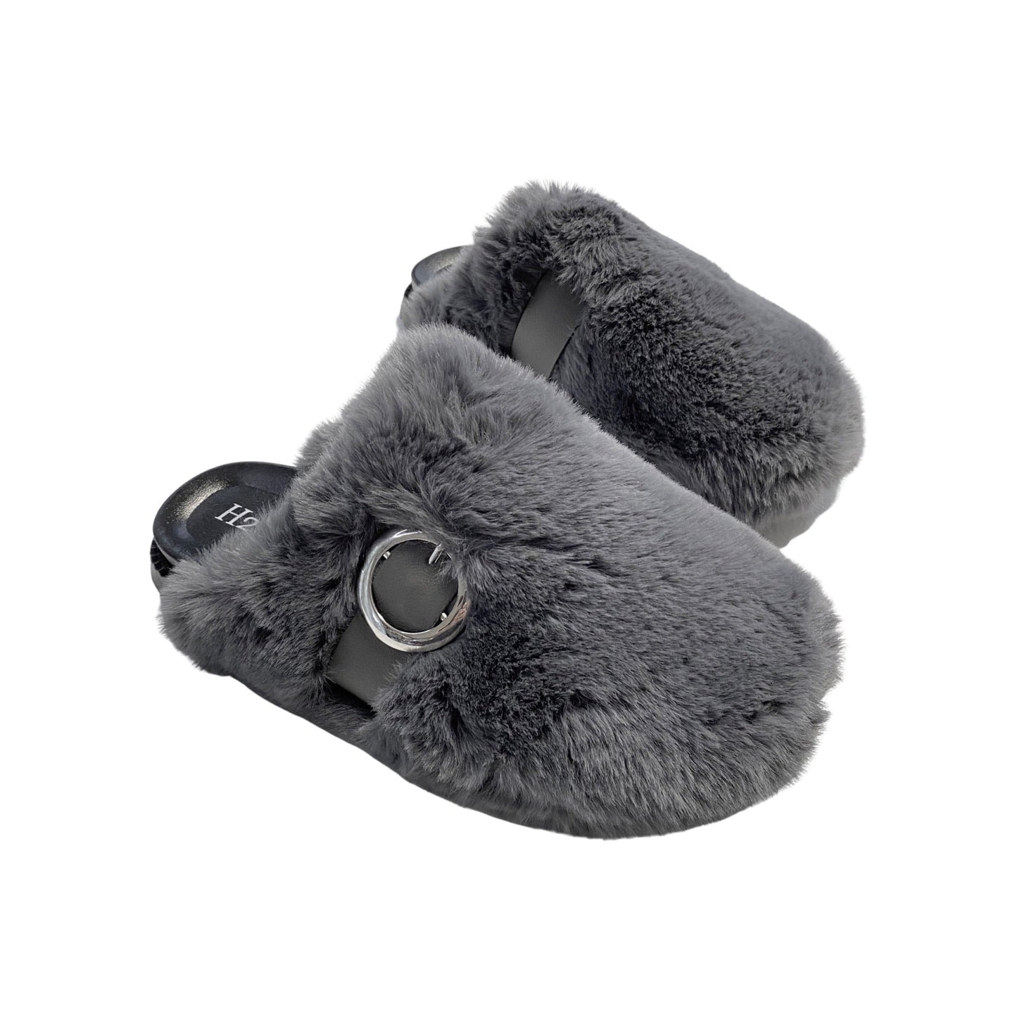Get Cozy Slippers in Gray
