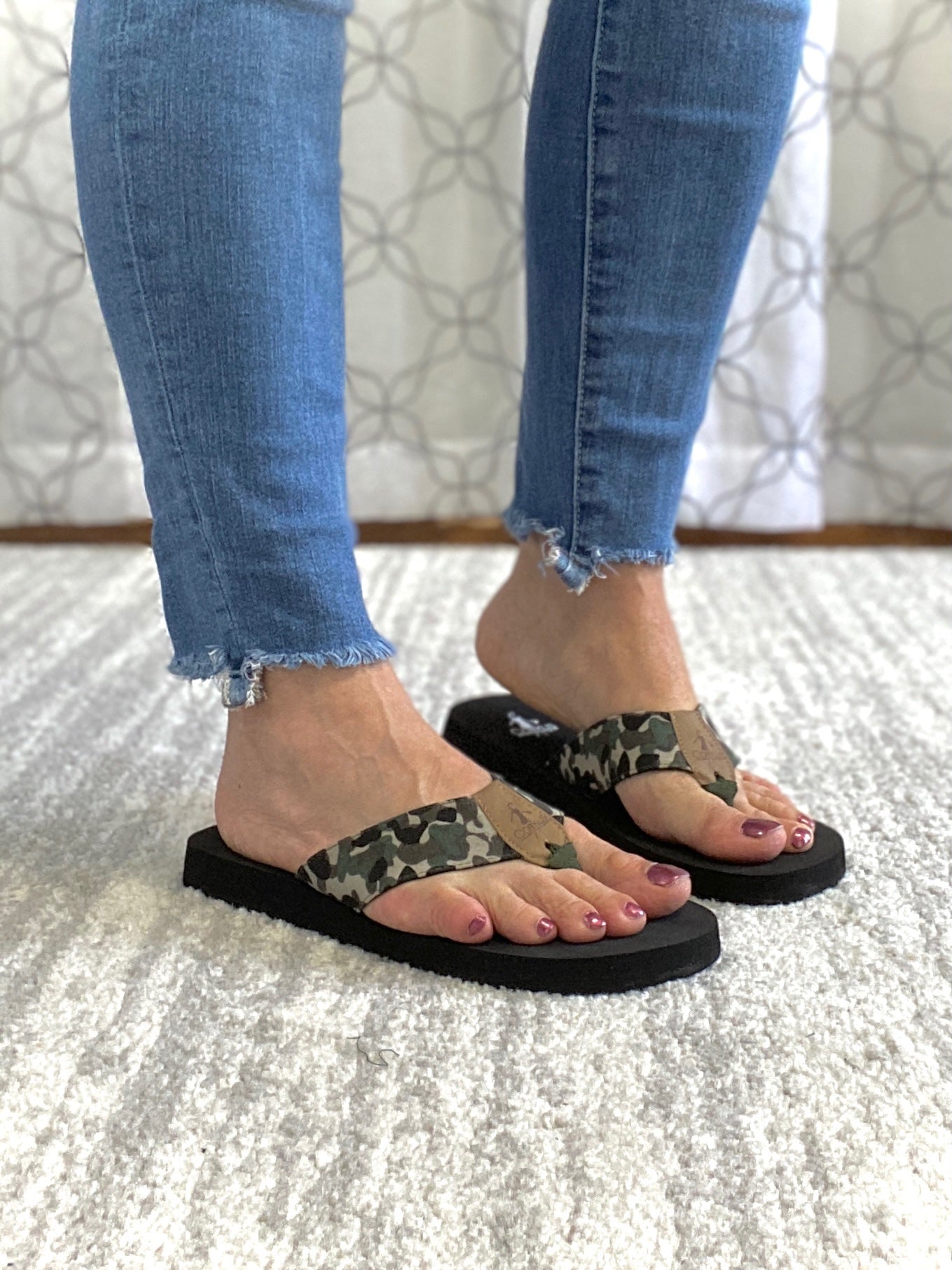 On The Trail Camo Flip Flops