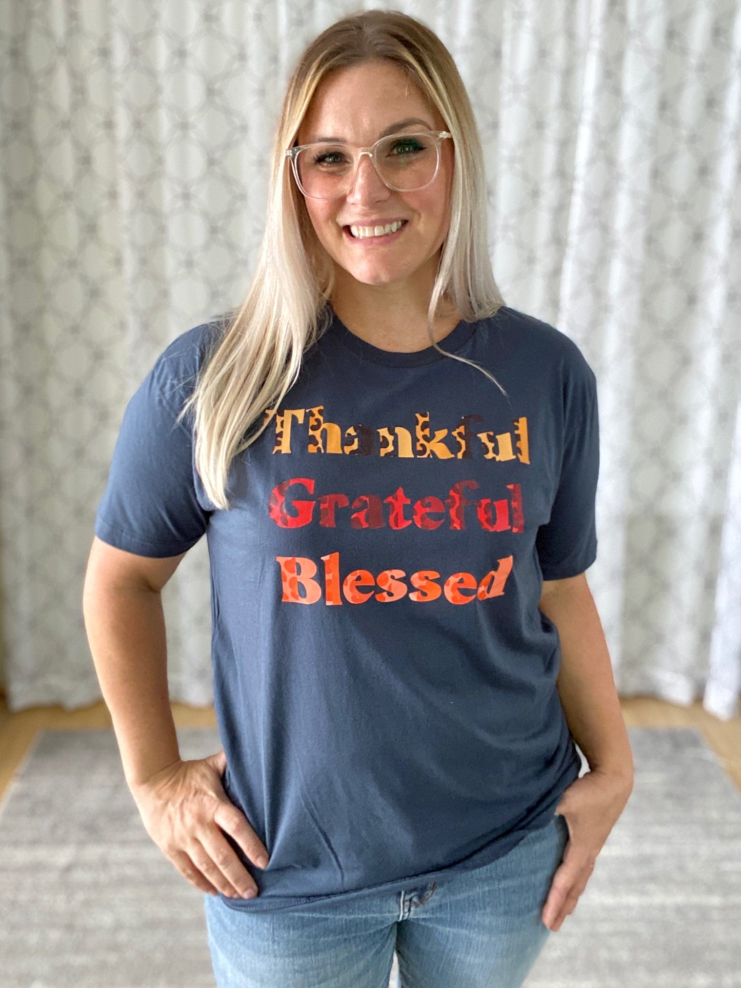 Thankful Grateful Blessed Graphic Tee