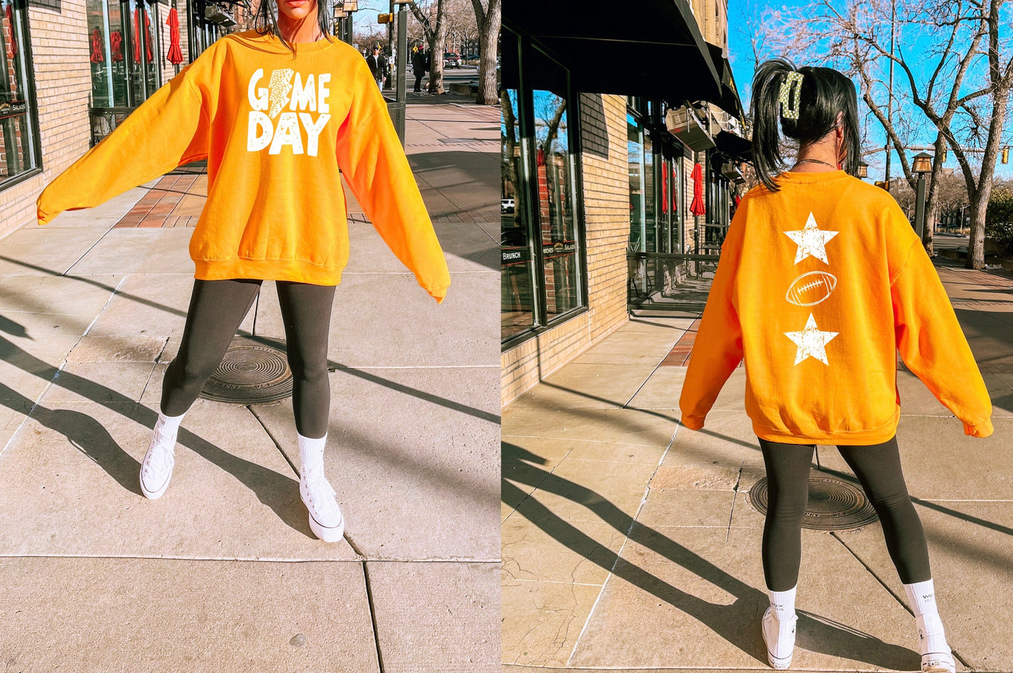 Game Day Sweatshirt Football - Multiple Color Options