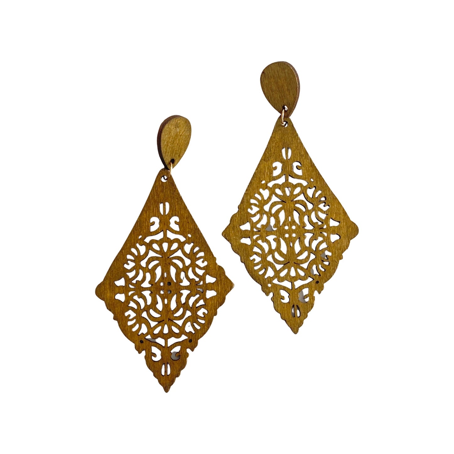 Stay Chic Earrings in Brown