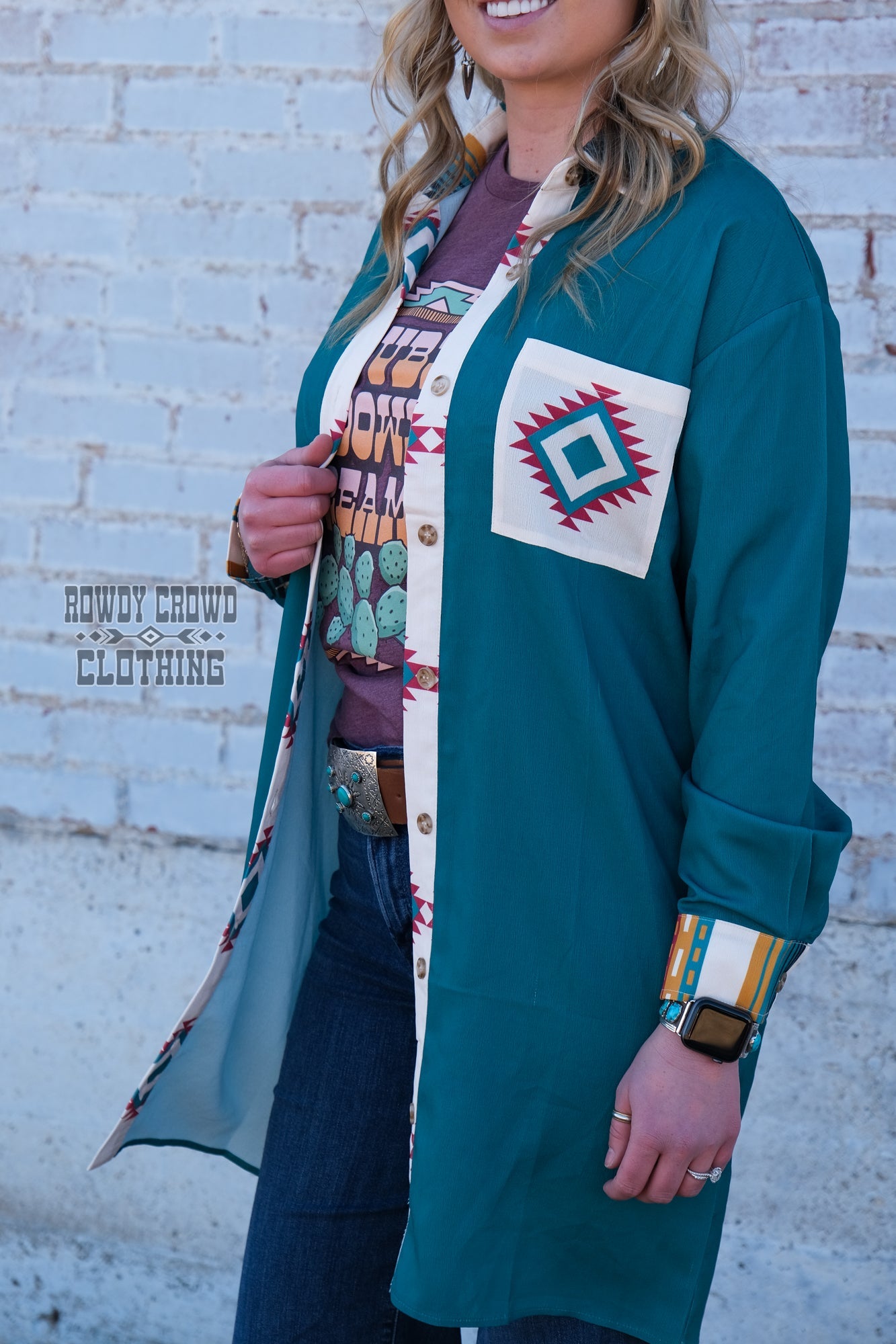 Western Apparel, Western Dresses, Duster, Western Fashion, Western Boutique, Western Wholesale, cowgirl dress, western outfits, western attire, western style dress, western style duster, wholesale clothing, aztec print clothing, aztec print dress