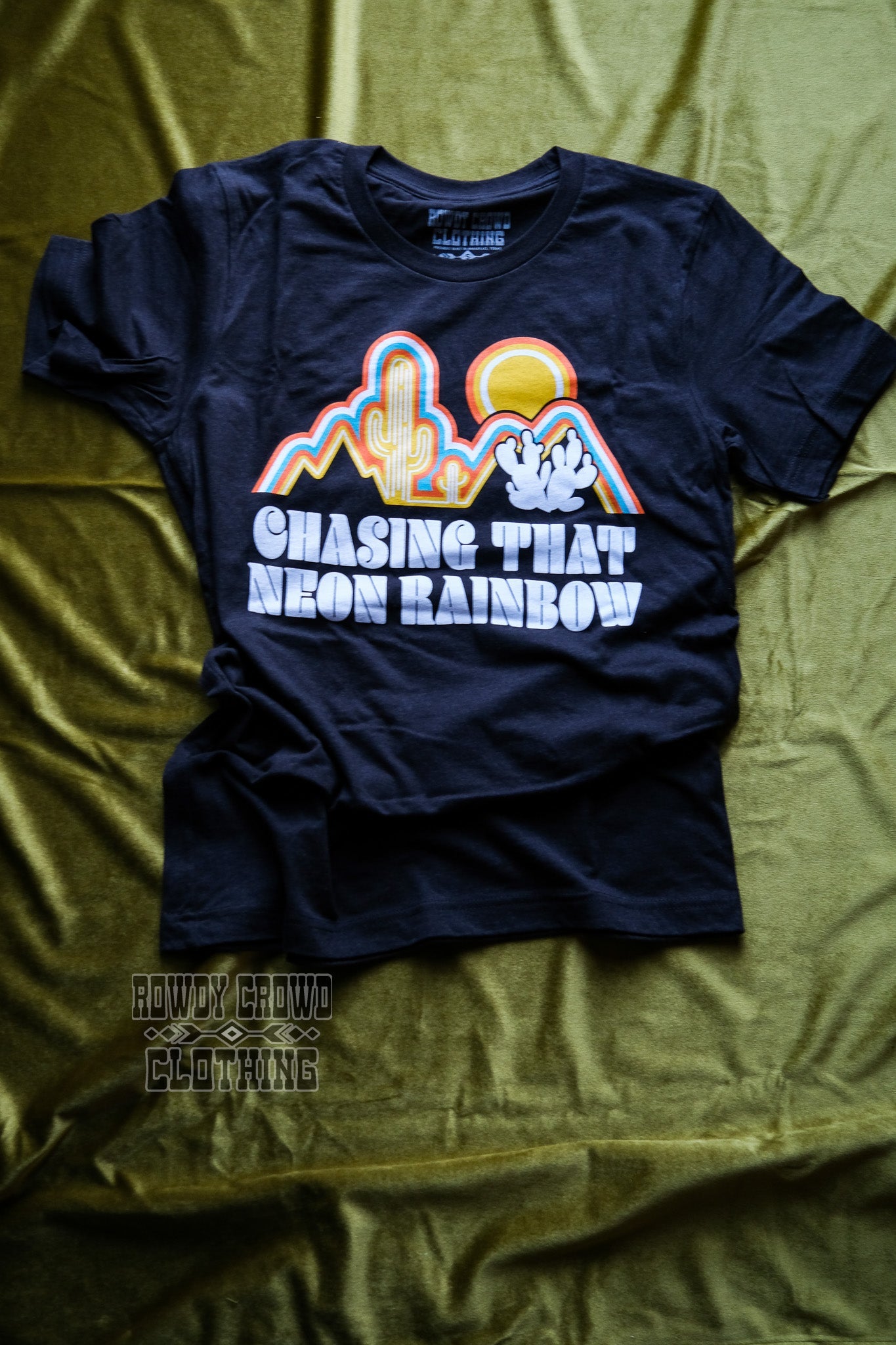 western apparel, western graphic tee, graphic western tees, wholesale clothing, western wholesale, women's western graphic tees, wholesale clothing and jewelry, western boutique clothing, western women's graphic tee, western cowgirl tee, western cowgirl graphic tee, neon rainbow graphic tee, alan jackson graphic tee, desert scene graphic tee