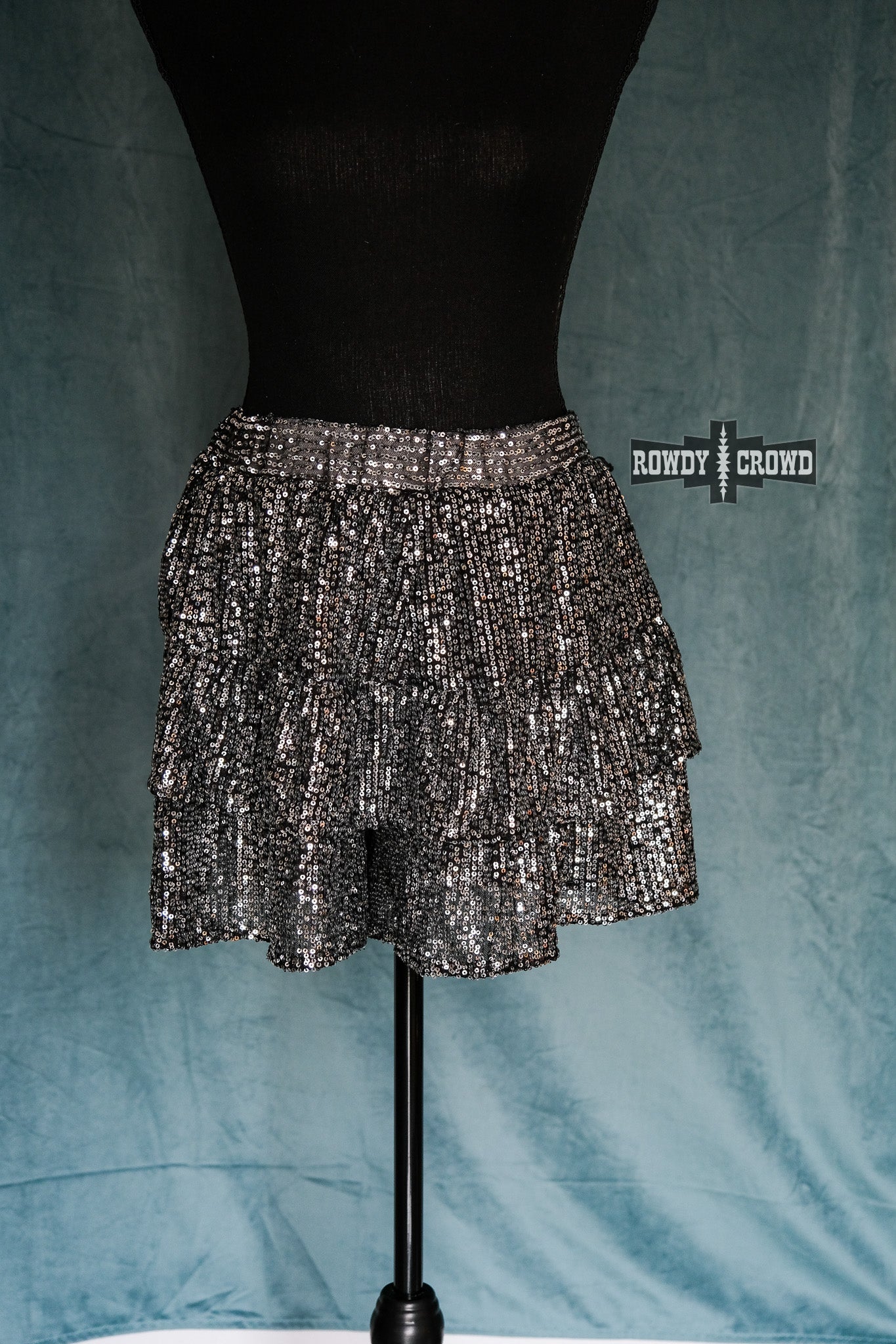 BLACK- Ruffles & Rust Shorts