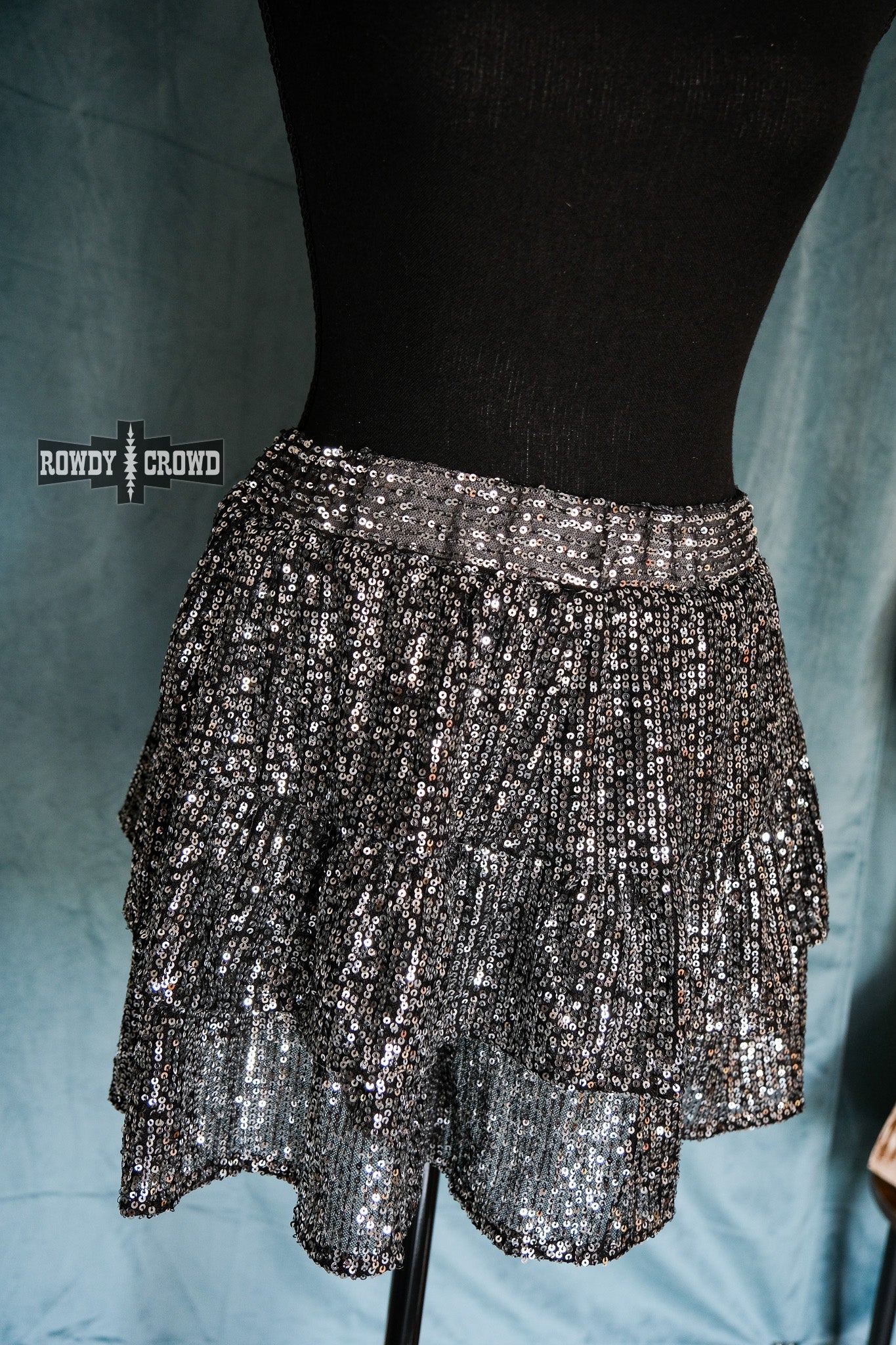 BLACK- Ruffles & Rust Shorts