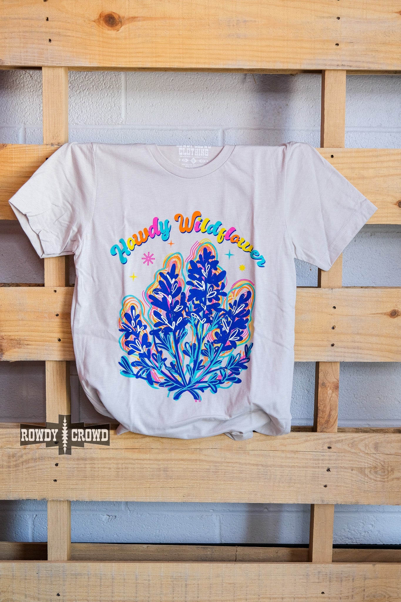 western apparel, western graphic tee, graphic western tees, wholesale clothing, western wholesale, women's western graphic tees, wholesale clothing and jewelry, western boutique clothing, western women's graphic tee, howdy graphic tee, wildflower graphic tee, wildflowers, bright graphic tee, colorful graphic tee, neon graphic tee