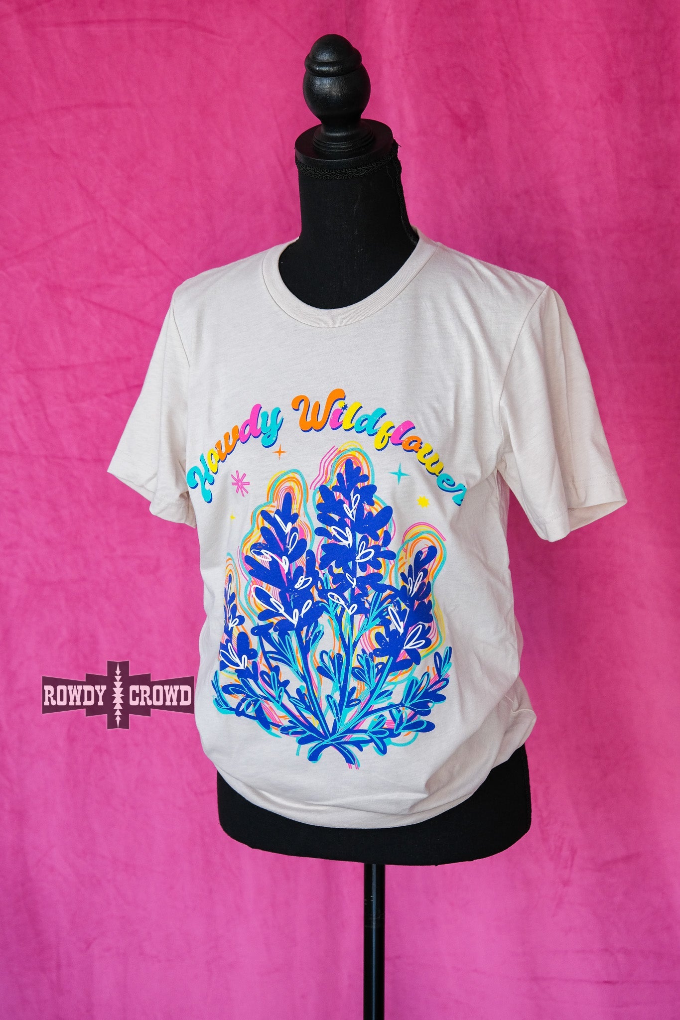 western apparel, western graphic tee, graphic western tees, wholesale clothing, western wholesale, women's western graphic tees, wholesale clothing and jewelry, western boutique clothing, western women's graphic tee, howdy graphic tee, wildflower graphic tee, wildflowers, bright graphic tee, colorful graphic tee, neon graphic tee