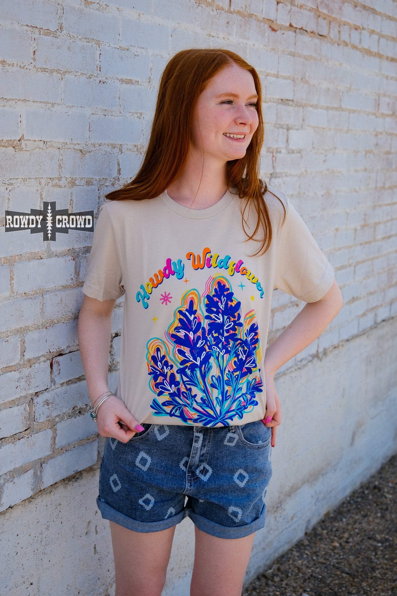 western apparel, western graphic tee, graphic western tees, wholesale clothing, western wholesale, women's western graphic tees, wholesale clothing and jewelry, western boutique clothing, western women's graphic tee, howdy graphic tee, wildflower graphic tee, wildflowers, bright graphic tee, colorful graphic tee, neon graphic tee