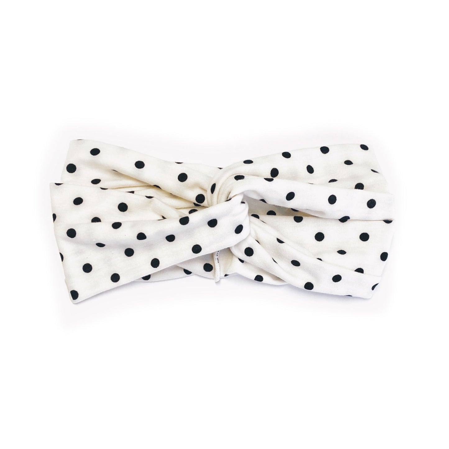 Polka Dotted Fun Headband in White