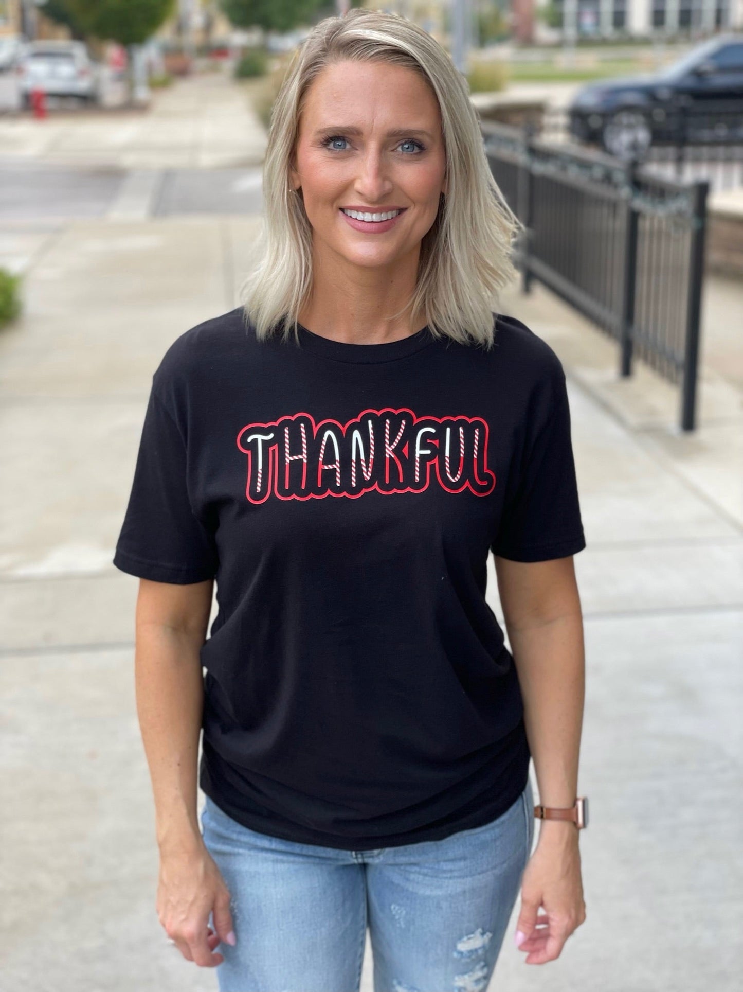 Thankful Plaid Graphic Tee